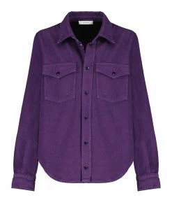 Grosses soldes 👏 ROSEANNA Chemise Wilson Coton Violet ✔️