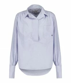 Bon marché ⭐ LAURENCE BRAS Blouse Pouille Coton Bleu 👍