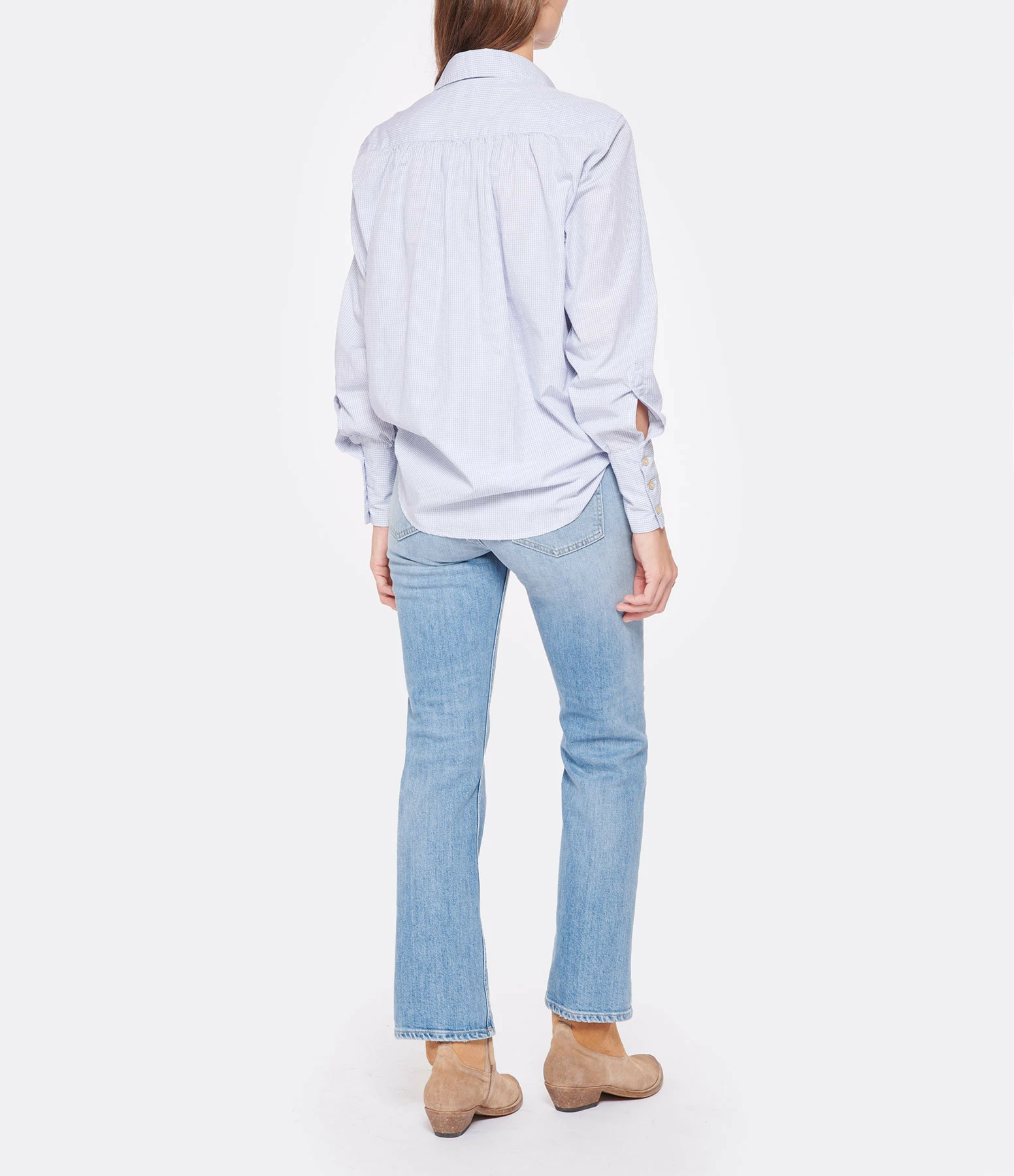 Bon marché ⭐ LAURENCE BRAS Blouse Pouille Coton Bleu ???? 5 Bon marché ⭐ LAURENCE BRAS Blouse Pouille Coton Bleu ???? – Image 5