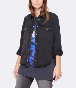 Vente flash ❤️ ROSEANNA Chemise Wilson Coton Denim Crinkle Noir ⌛ -BOUTIQUE MARGAUX LONNBERG unnamed file 2326