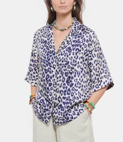 Bon marché ???? LA PRESTIC OUISTON Chemise Hawai Soie Imprimé Panthère Écru ???? -BOUTIQUE MARGAUX LONNBERG unnamed file 2336