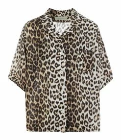 Tout neuf 🔔 LA PRESTIC OUISTON Chemise Hawai Imprimé Panthère 👏