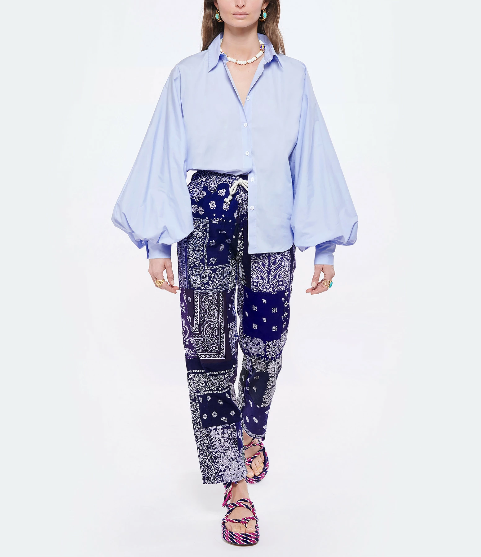 Meilleur prix ✔️ MADE IN TOMBOY Chemise Claire Coton Popeline Bleu ???? 3 Meilleur prix ✔️ MADE IN TOMBOY Chemise Claire Coton Popeline Bleu ???? – Image 3