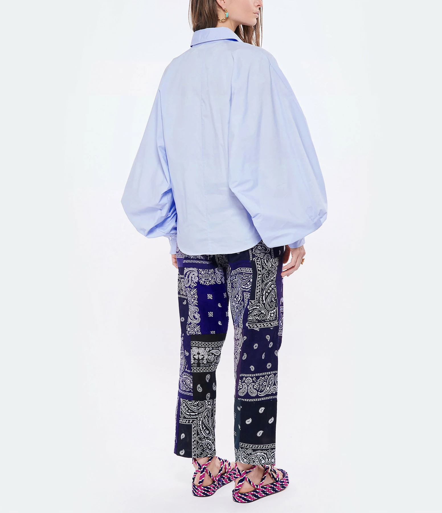 Meilleur prix ✔️ MADE IN TOMBOY Chemise Claire Coton Popeline Bleu ???? 4 Meilleur prix ✔️ MADE IN TOMBOY Chemise Claire Coton Popeline Bleu ???? – Image 4