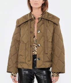 Alternative view of Promo ???? GANNI Veste Recyclée Teak ????