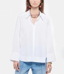 Vente flash 👍 HANA SAN Chemise Iris Blanc Optique 👏 -BOUTIQUE MARGAUX LONNBERG unnamed file 2379