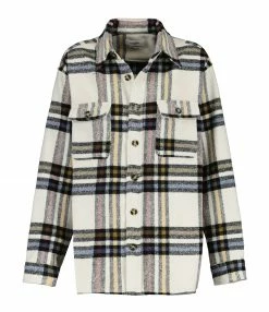 Nouveau 😀 ISABEL MARANT ÉTOILE Veste Ebbaz Laine Écru 🛒