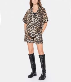 Bon marché ✨ GANNI Blouse Sheer Voile Léopard ???? -BOUTIQUE MARGAUX LONNBERG unnamed file 2404