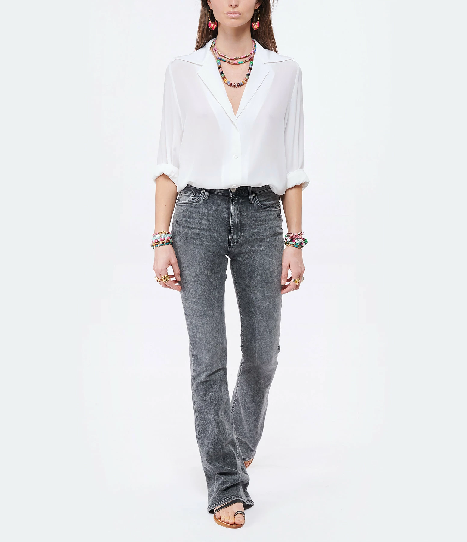 Meilleure vente 🧨 MARGAUX LONNBERG Chemise Alma Soie Blanc 🔔 4 Meilleure vente 🧨 MARGAUX LONNBERG Chemise Alma Soie Blanc 🔔 – Image 4