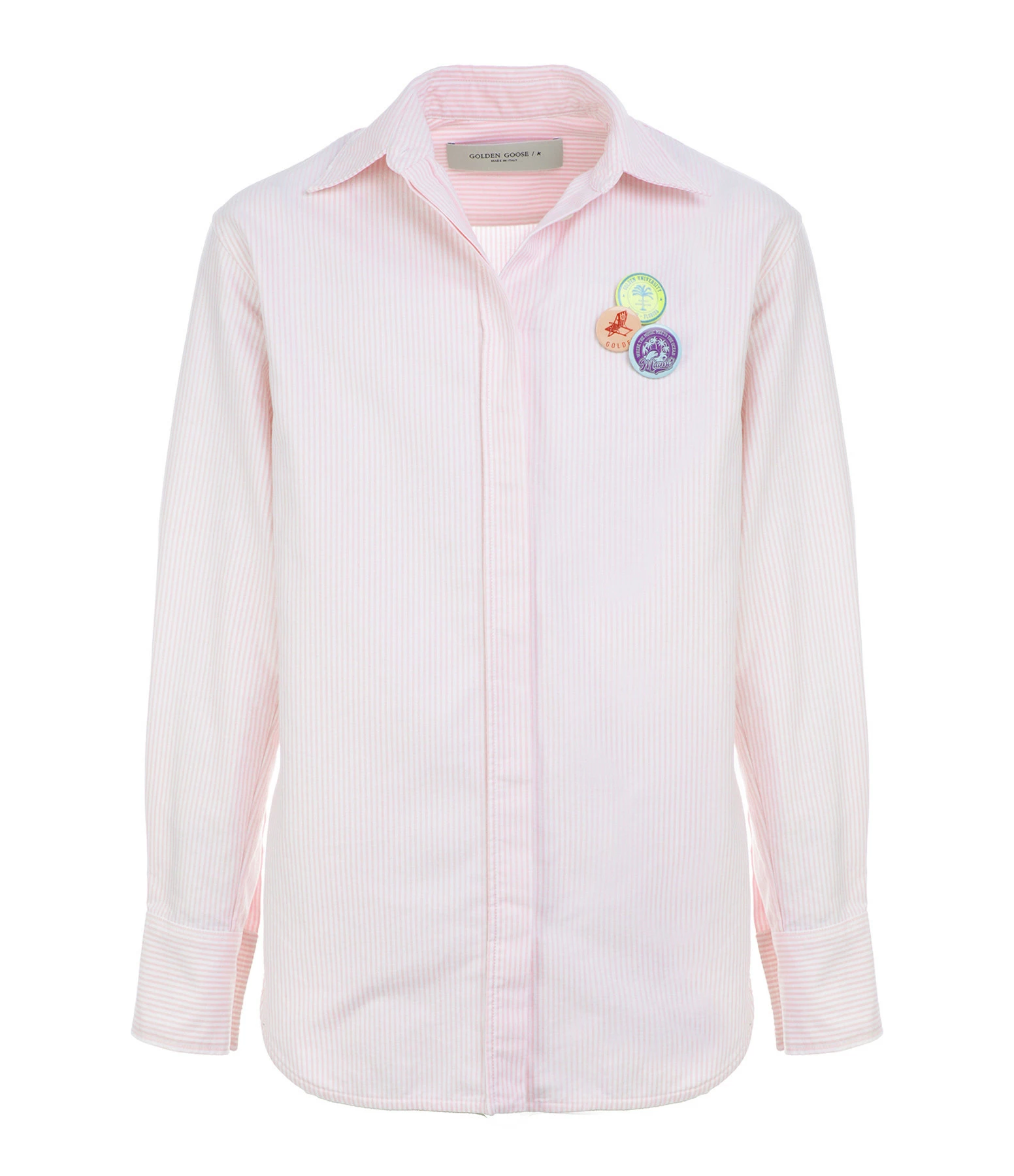 Meilleur prix 👏 GOLDEN GOOSE Chemise Coton Rayures Rose 😉 1 Meilleur prix 👏 GOLDEN GOOSE Chemise Coton Rayures Rose 😉