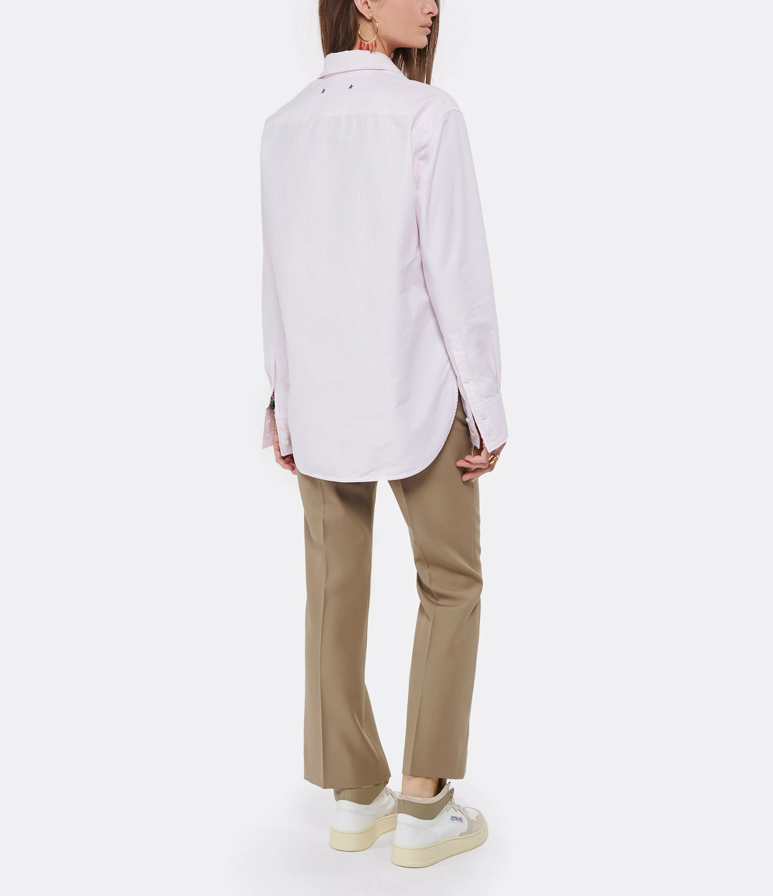 Meilleur prix 👏 GOLDEN GOOSE Chemise Coton Rayures Rose 😉 5 Meilleur prix 👏 GOLDEN GOOSE Chemise Coton Rayures Rose 😉 – Image 5