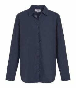 Sortie ❤️ XIRENA Chemise Beau Coton Bleu Navy 🔔