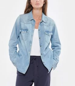 Meilleure affaire 🔥 NILI LOTAN Chemise Travis Denim Bleu Clair 🛒 -BOUTIQUE MARGAUX LONNBERG unnamed file 2469