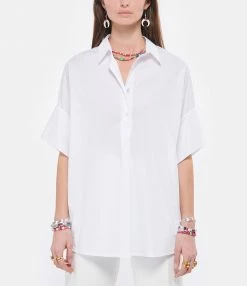 Nouveau 👏 ROBERTO COLLINA Blouse Coton Blanc 😉 -BOUTIQUE MARGAUX LONNBERG unnamed file 2532