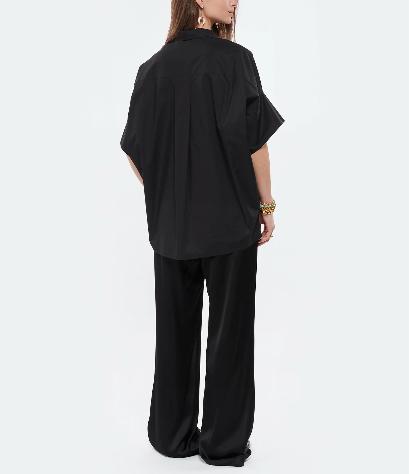 Tout neuf ???? ROBERTO COLLINA Blouse Coton Noir ???? 5 Tout neuf ???? ROBERTO COLLINA Blouse Coton Noir ???? – Image 5
