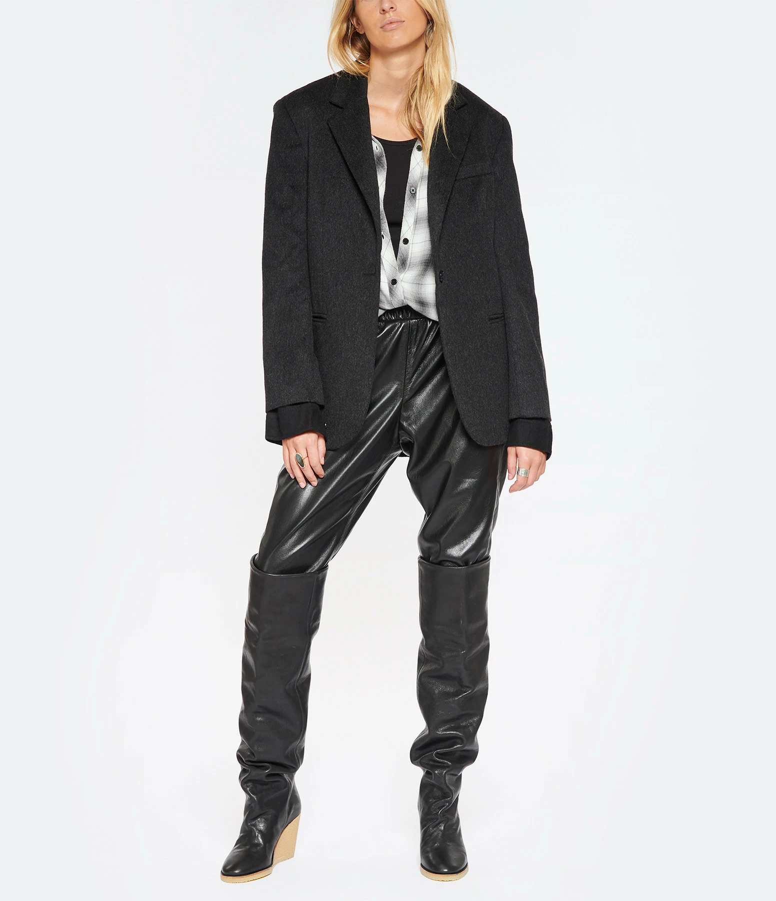 De gros 🔥 ROSEANNA Veste Blazer York Laine Vierge Anthracite 😉 4 De gros 🔥 ROSEANNA Veste Blazer York Laine Vierge Anthracite 😉 – Image 4