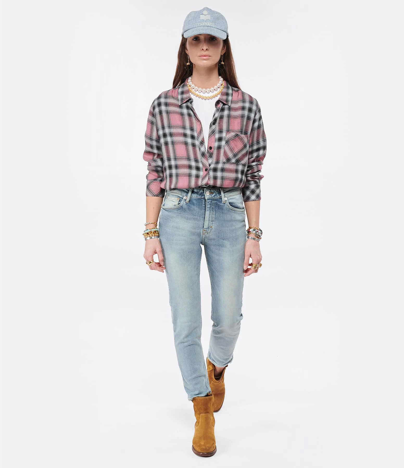 Sortie 🌟 RAILS Chemise Hunter Rose Blanc 🌟 4 Sortie 🌟 RAILS Chemise Hunter Rose Blanc 🌟 – Image 4