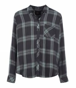 De gros 🧨 RAILS Chemise Hunter Gris Bleu 👍