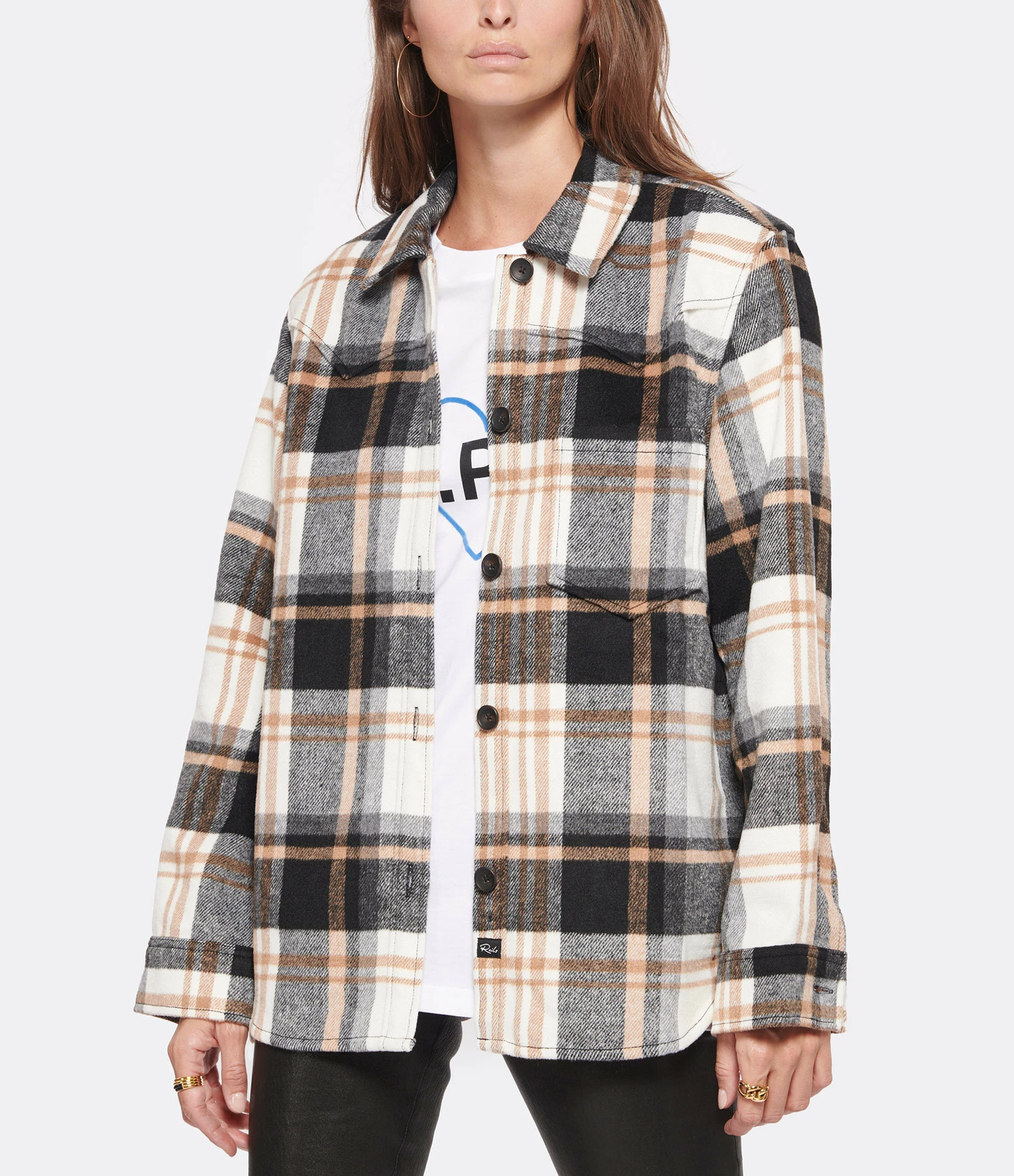 Nouveau ⭐ RAILS Veste Tripp Noir Blanc ???? 3 Nouveau ⭐ RAILS Veste Tripp Noir Blanc ???? – Image 3