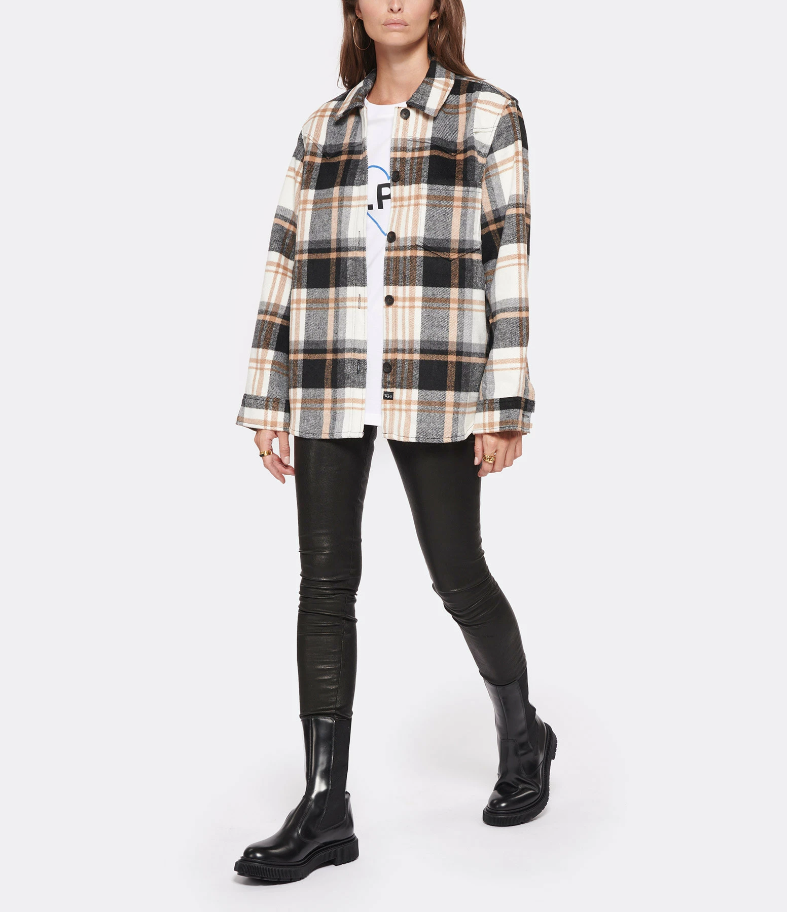 Nouveau ⭐ RAILS Veste Tripp Noir Blanc ???? 4 Nouveau ⭐ RAILS Veste Tripp Noir Blanc ???? – Image 4