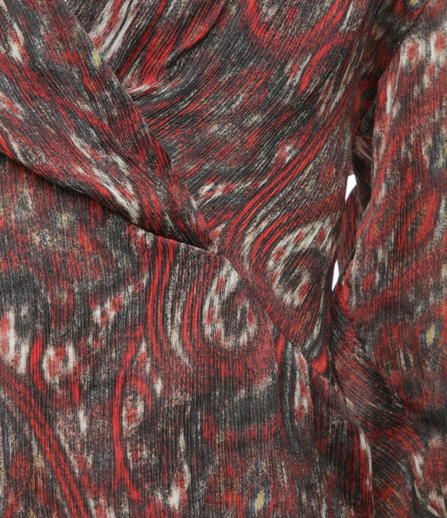 De gros ⭐ IRO Blouse Zarfi Soie Imprimé Rouge 😍 2 De gros ⭐ IRO Blouse Zarfi Soie Imprimé Rouge 😍 – Image 2