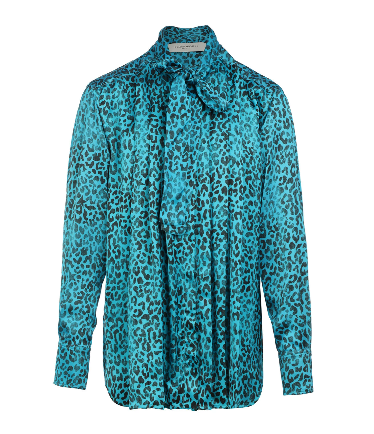 Le moins cher 🌟 GOLDEN GOOSE Blouse Boyfriend Léopard Bleu 🎁 1 Le moins cher 🌟 GOLDEN GOOSE Blouse Boyfriend Léopard Bleu 🎁