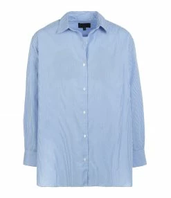 Vente flash ⌛ NILI LOTAN Chemise Yorke Coton Rayures Bleu 😉