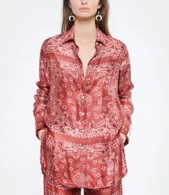 Meilleur prix ✔️ GOLDEN GOOSE Chemise Bandana Rouge 😀 -BOUTIQUE MARGAUX LONNBERG unnamed file 2639