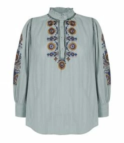 Acheter 😀 ANTIK BATIK Blouse Igor Coton Bleu 😉