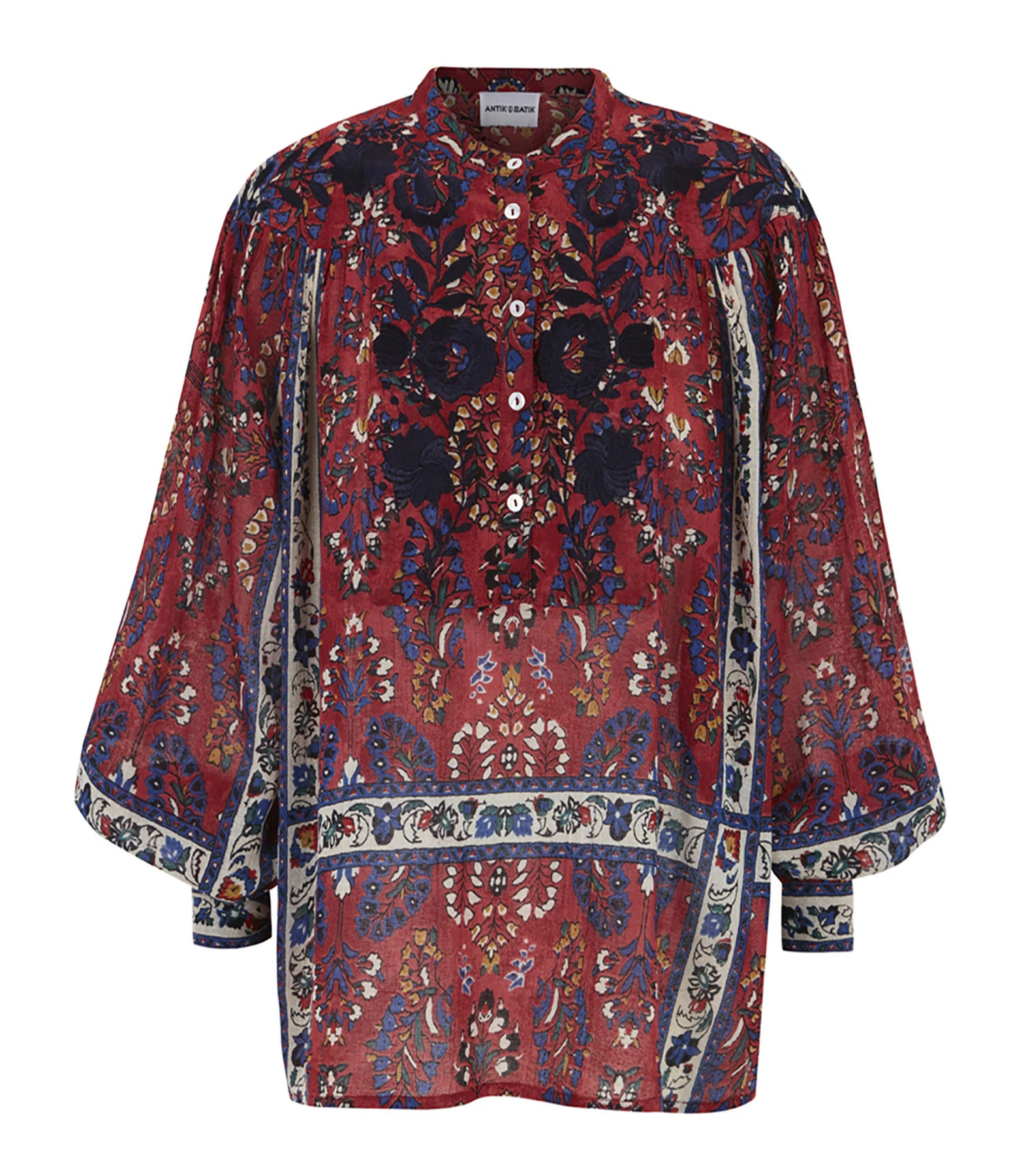 Sortie 🥰 ANTIK BATIK Blouse Tamir Coton Rouge ✔️ 1 Sortie 🥰 ANTIK BATIK Blouse Tamir Coton Rouge ✔️