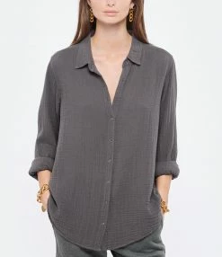 Nouveau 🌟 XIRENA Chemise Scout Charbon 🎉 -BOUTIQUE MARGAUX LONNBERG unnamed file 2654