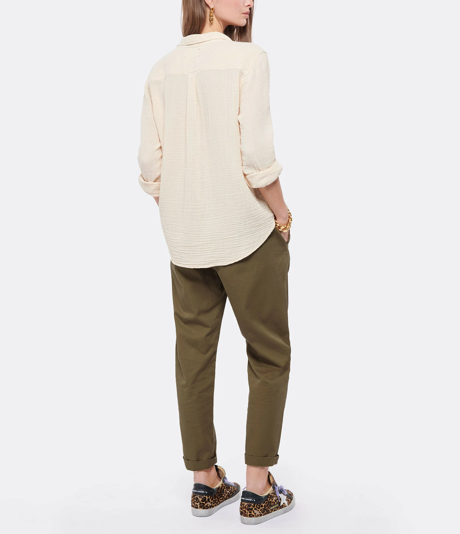 Meilleure vente 🌟 XIRENA Chemise Scout Écru Vintage 👍 5 Meilleure vente 🌟 XIRENA Chemise Scout Écru Vintage 👍 – Image 5