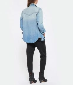 De gros ⌛ RE/DONE Chemise 50s Sawtooth Western Denim Heritage Light 😉 -BOUTIQUE MARGAUX LONNBERG unnamed file 2688