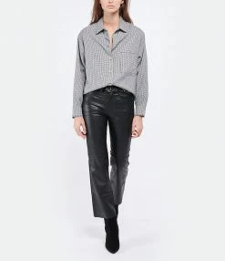 Tout neuf 💯 JEANNE VOULAND Chemise Gana Pied De Poule Noir Blanc 🎉 -BOUTIQUE MARGAUX LONNBERG unnamed file 2693