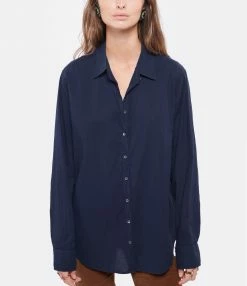 Budget 🔔 XIRENA Chemise Beau Coton Bleu Navy 😍 -BOUTIQUE MARGAUX LONNBERG unnamed file 2698