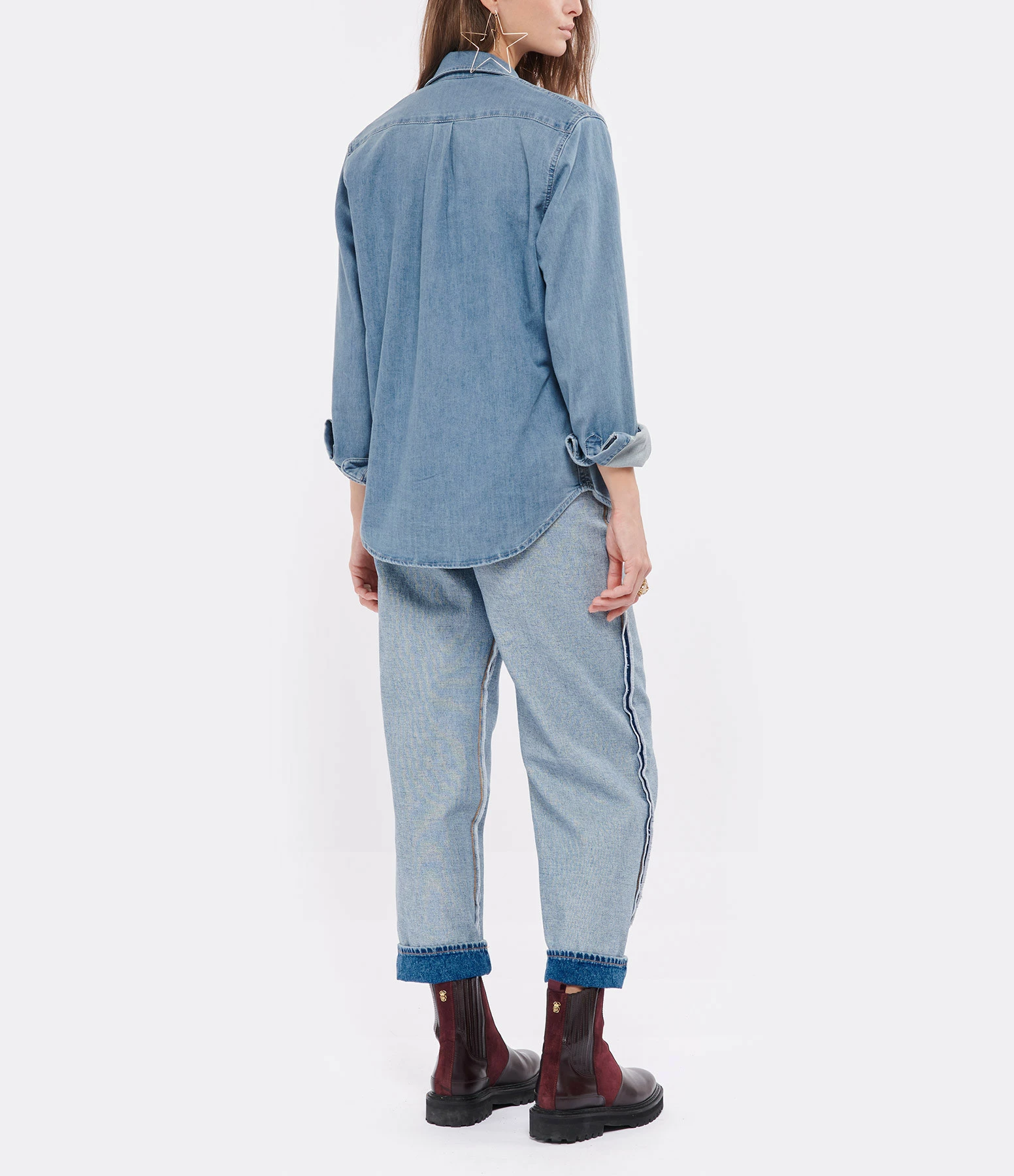 Coupon 🥰 VANESSA BRUNO Chemise Samia Coton Bleu Indigo 💯 4 Coupon 🥰 VANESSA BRUNO Chemise Samia Coton Bleu Indigo 💯 – Image 4