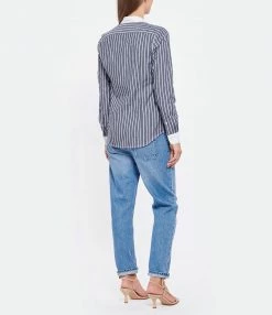 Meilleur prix 😀 NILI LOTAN Chemise Hailey Coton Rayures Navy 💯 -BOUTIQUE MARGAUX LONNBERG unnamed file 2744