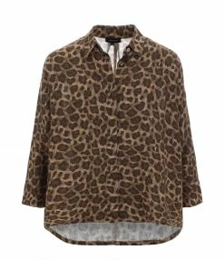 Les meilleures critiques de ⭐ JEANNE VOULAND Chemise Fur Oversize Lin Imprimé Léopard 🎁