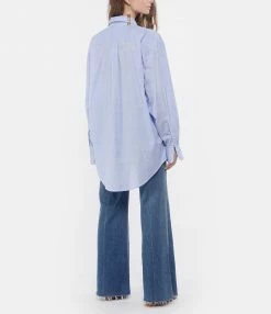 Promo ⌛ LES FÉLICITÉS Chemise Coton Bleu Avec Pierres De Protection ???? -BOUTIQUE MARGAUX LONNBERG unnamed file 2801