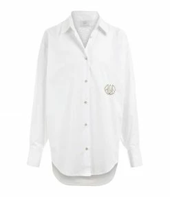 Nouveau 🛒 LES FÉLICITÉS Chemise Coton Blanc Avec Pierres De Protection 🧨