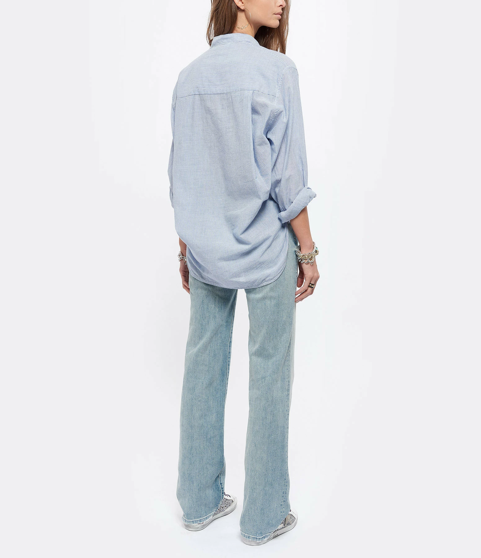 Sortie 🔥 VANESSA BRUNO Chemise Lidiane Coton Rayures Bleu 👍 5 Sortie 🔥 VANESSA BRUNO Chemise Lidiane Coton Rayures Bleu 👍 – Image 5