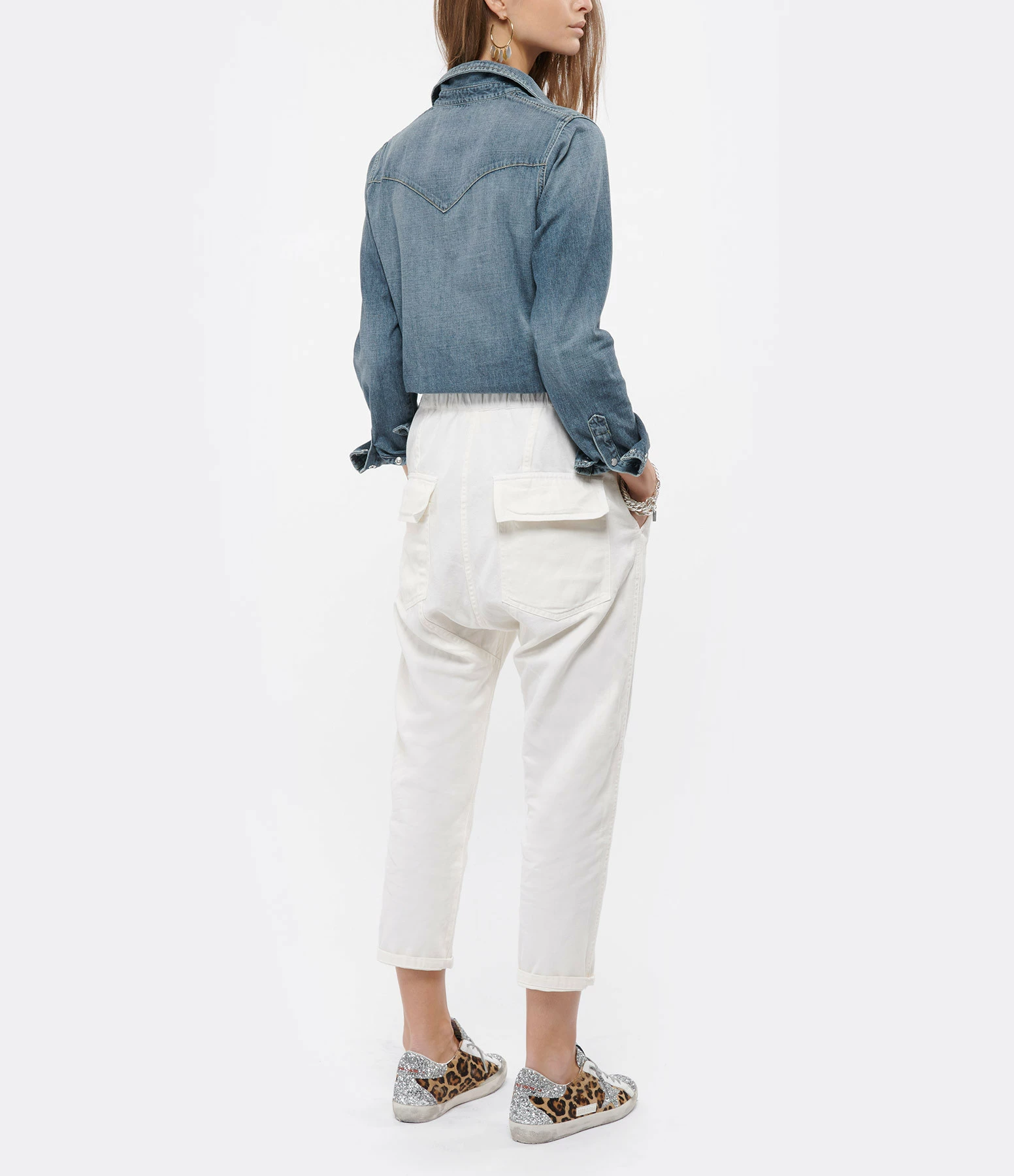 Bon marché ???? NILI LOTAN Chemise Claire Coton Bleu Délavé ???? 5 Bon marché ???? NILI LOTAN Chemise Claire Coton Bleu Délavé ???? – Image 5