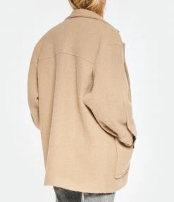 Coupon 👍 IRO Manteau Hisha Laine Vierge Taupe ⭐ -BOUTIQUE MARGAUX LONNBERG unnamed file 2856