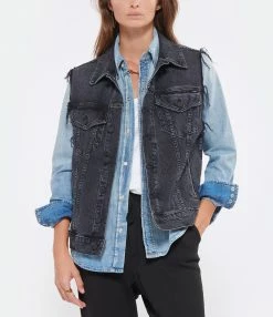 Remise 😉 MOTHER Veste Sans Manches Denim On The Fly 🧨 -BOUTIQUE MARGAUX LONNBERG unnamed file 286