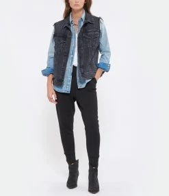 Remise 😉 MOTHER Veste Sans Manches Denim On The Fly 🧨 -BOUTIQUE MARGAUX LONNBERG unnamed file 287