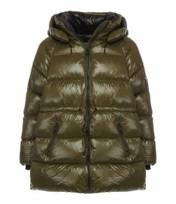 Remise 😀 MACKAGE Doudoune Mi-Longue Karsyn Kaki 😍
