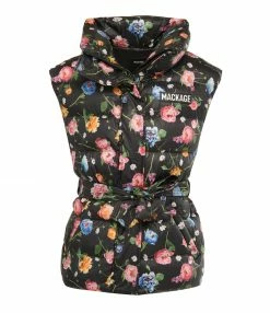Sortie 🤩 MACKAGE Doudoune Sans Manches Zerina FL Fleuri 🔥