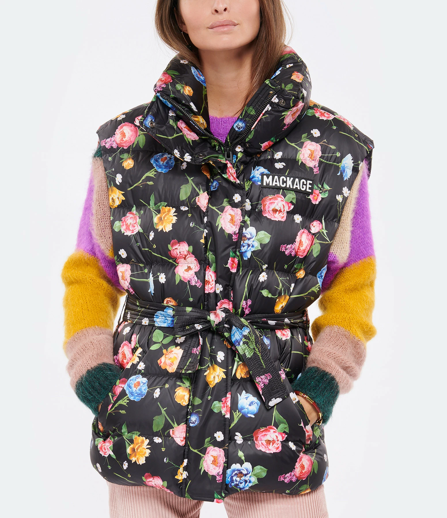Sortie 🤩 MACKAGE Doudoune Sans Manches Zerina FL Fleuri 🔥 3 Sortie 🤩 MACKAGE Doudoune Sans Manches Zerina FL Fleuri 🔥 – Image 3