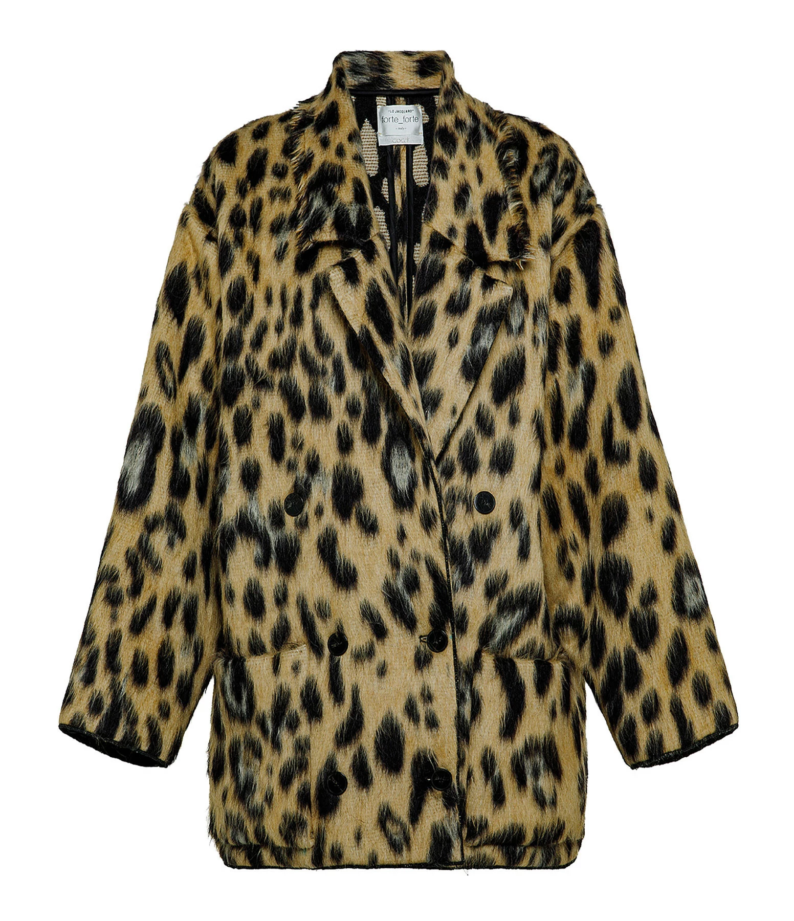 Sortie 😍 FORTE_FORTE Manteau Jacquard Laine Vierge Imprimé Selvaje 🛒 1 Sortie 😍 FORTE_FORTE Manteau Jacquard Laine Vierge Imprimé Selvaje 🛒