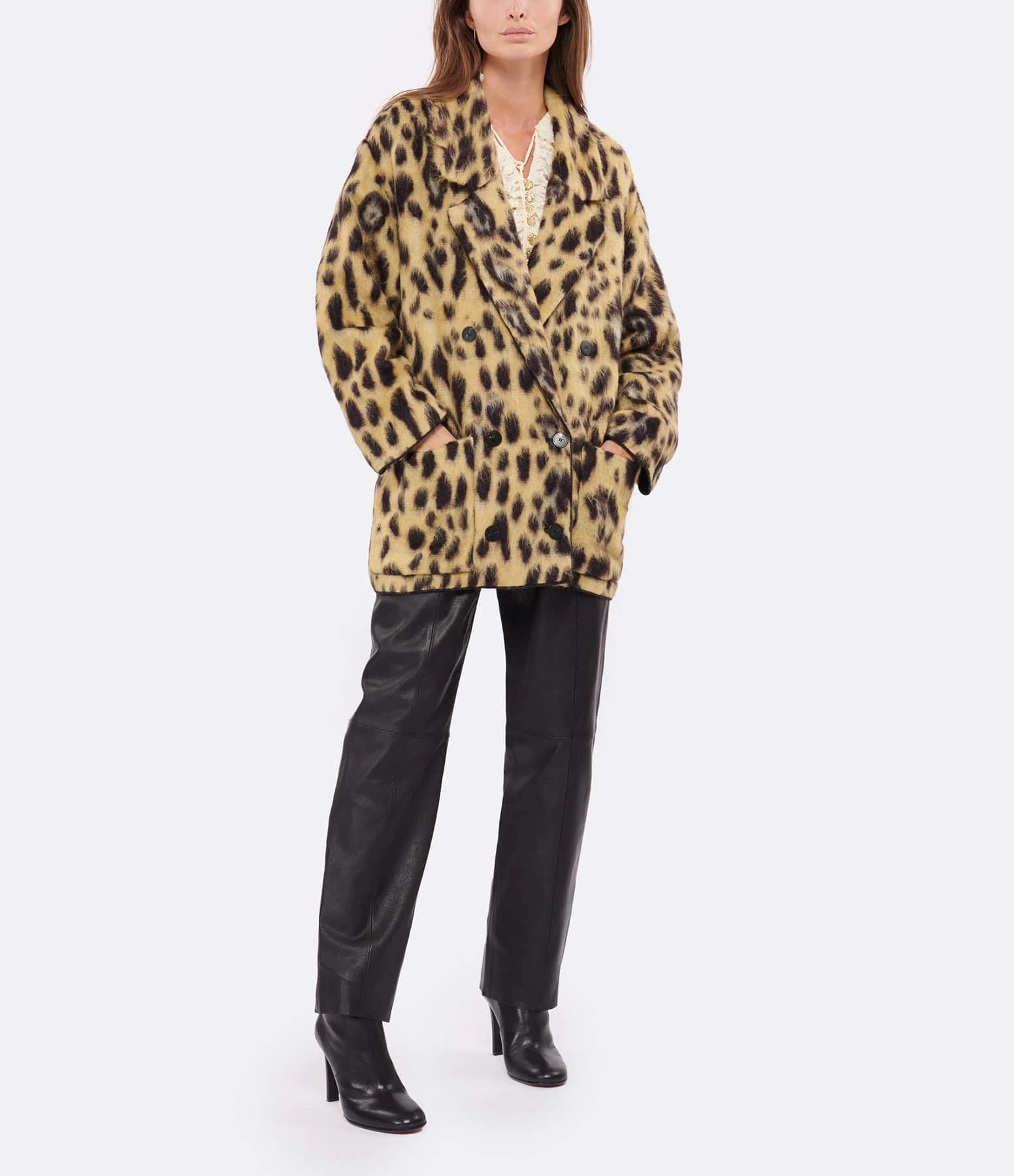 Sortie 😍 FORTE_FORTE Manteau Jacquard Laine Vierge Imprimé Selvaje 🛒 3 Sortie 😍 FORTE_FORTE Manteau Jacquard Laine Vierge Imprimé Selvaje 🛒 – Image 3